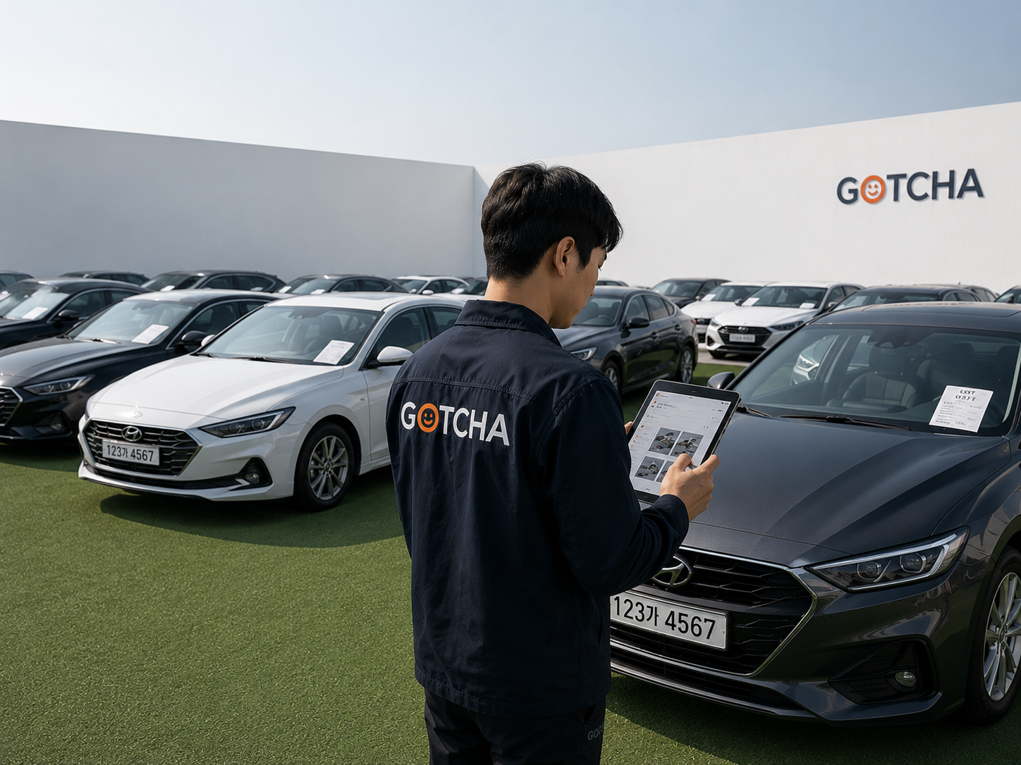 GOTCHA inspector checking a car at the yard (2nd inspection)